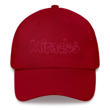 Load image into Gallery viewer, Miracles PINK stitch Dad-hat