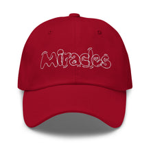 Load image into Gallery viewer, MIRACLES WHITE STITCH Dad hat