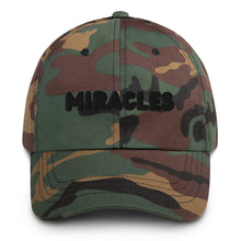Load image into Gallery viewer, Miracles Black Dad hat