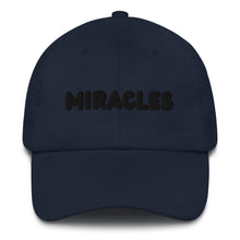 Load image into Gallery viewer, Miracles Black Dad hat