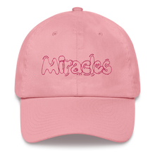 Load image into Gallery viewer, Miracles PINK stitch Dad-hat