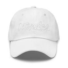 Load image into Gallery viewer, MIRACLES WHITE STITCH Dad hat