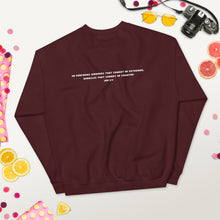 Load image into Gallery viewer, Miracles Unisex Sweatshirt White
