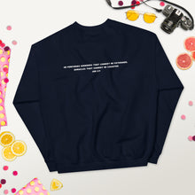 Load image into Gallery viewer, Miracles Unisex Sweatshirt White