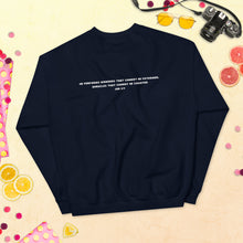 Load image into Gallery viewer, Miracles Unisex Sweatshirt White