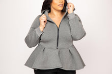 Load image into Gallery viewer, Peplum Hoodie
