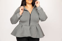 Load image into Gallery viewer, Peplum Hoodie
