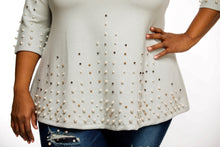 Load image into Gallery viewer, &quot;Pearl&quot; Embellished Blouse
