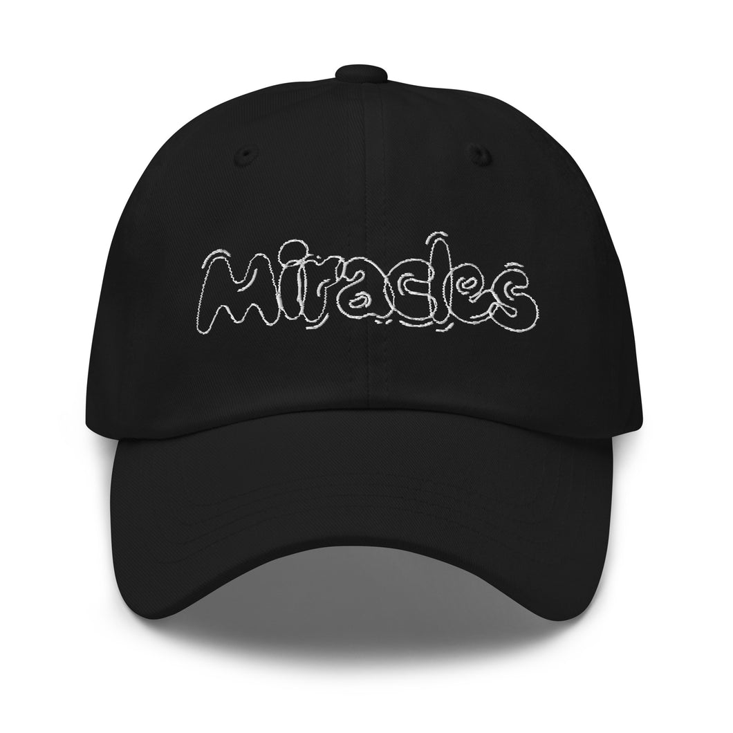 MIRACLES WHITE STITCH Dad hat