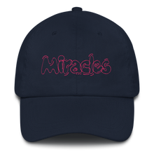 Load image into Gallery viewer, Miracles PINK stitch Dad-hat
